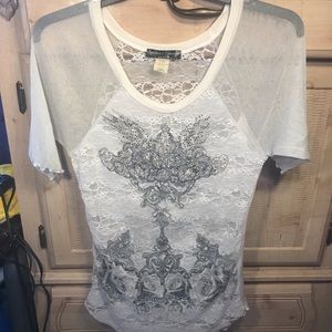 NEW Angels & Diamonds top from Buckle size XL